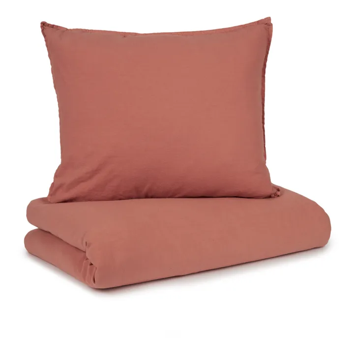 Nobodinoz Parure de lit Wabi-Sabi | Bois de rose