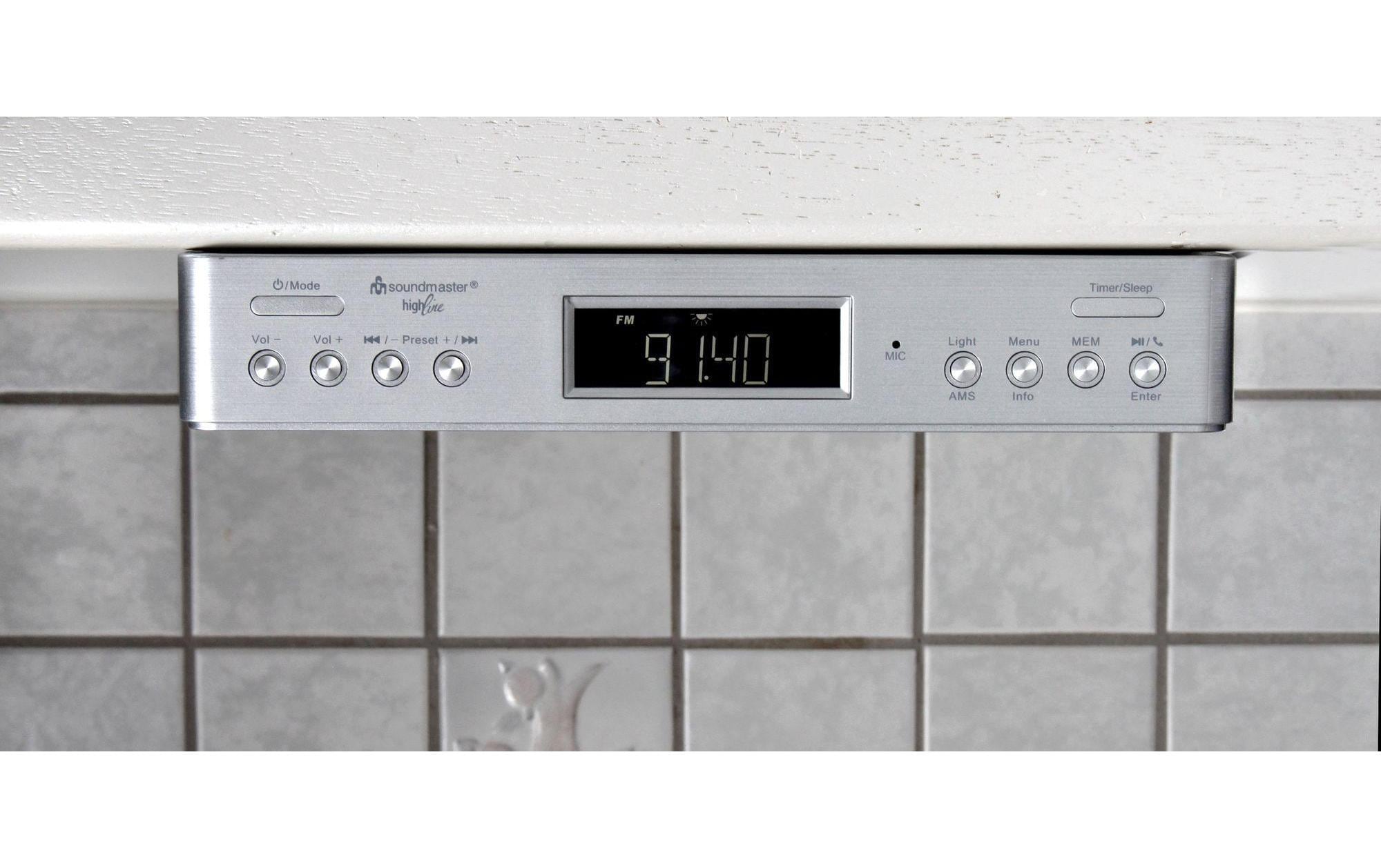 Küchenradio UR2045SI SilberDAB+/UKW-RDS Küchenradio mit Bluetooth und Kochtimer