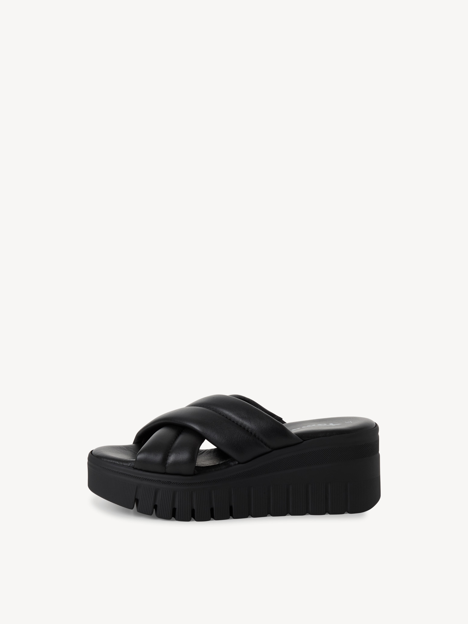 Leren Slipper - zwart