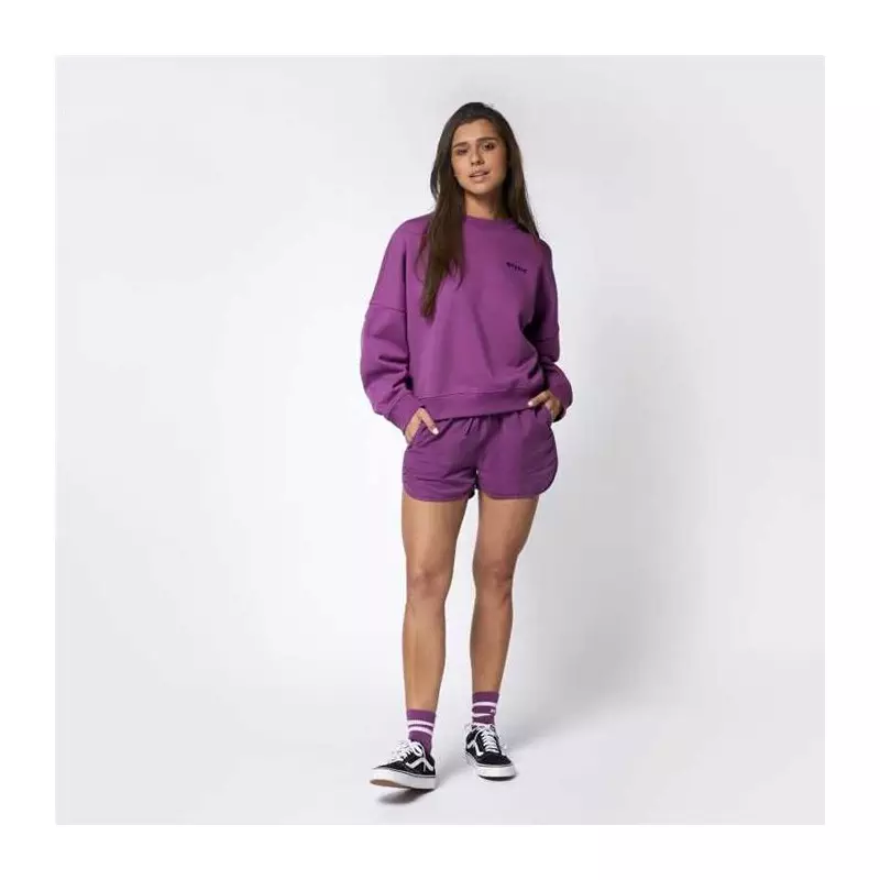 Sweat femme MYSTIC Dropped Shoulder Crew Sunset Purple