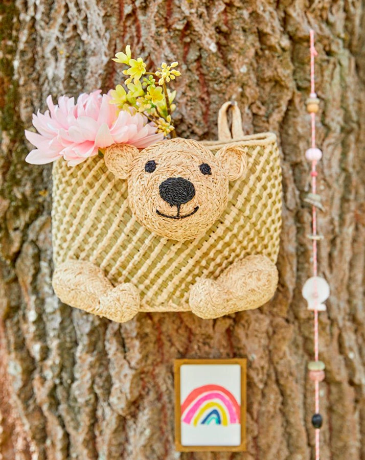 Hängekorb BEAR aus Seegrass in natur