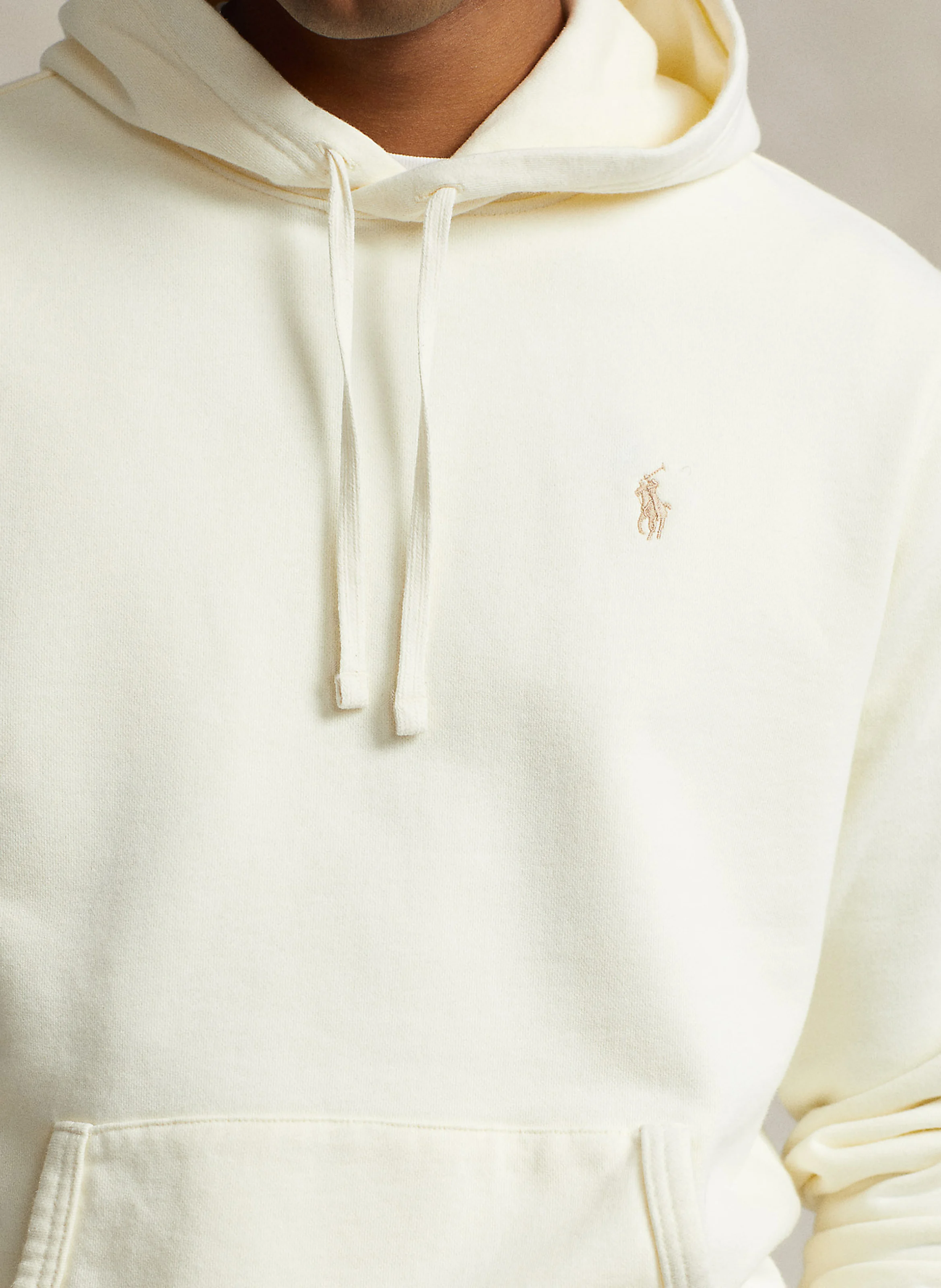 Sweat à capuche en coton | Beige