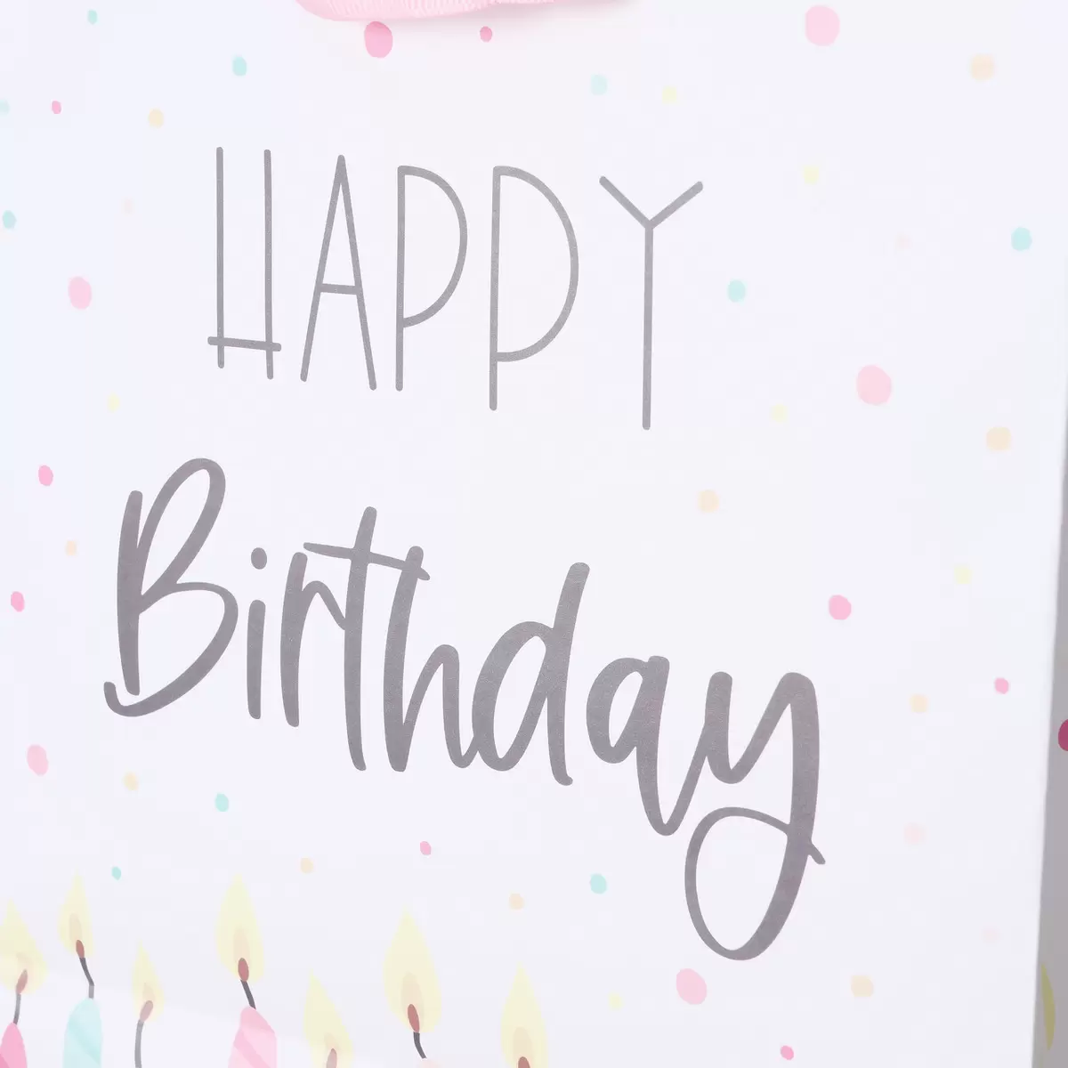 Geschenktüte Happy Birthday Bunt