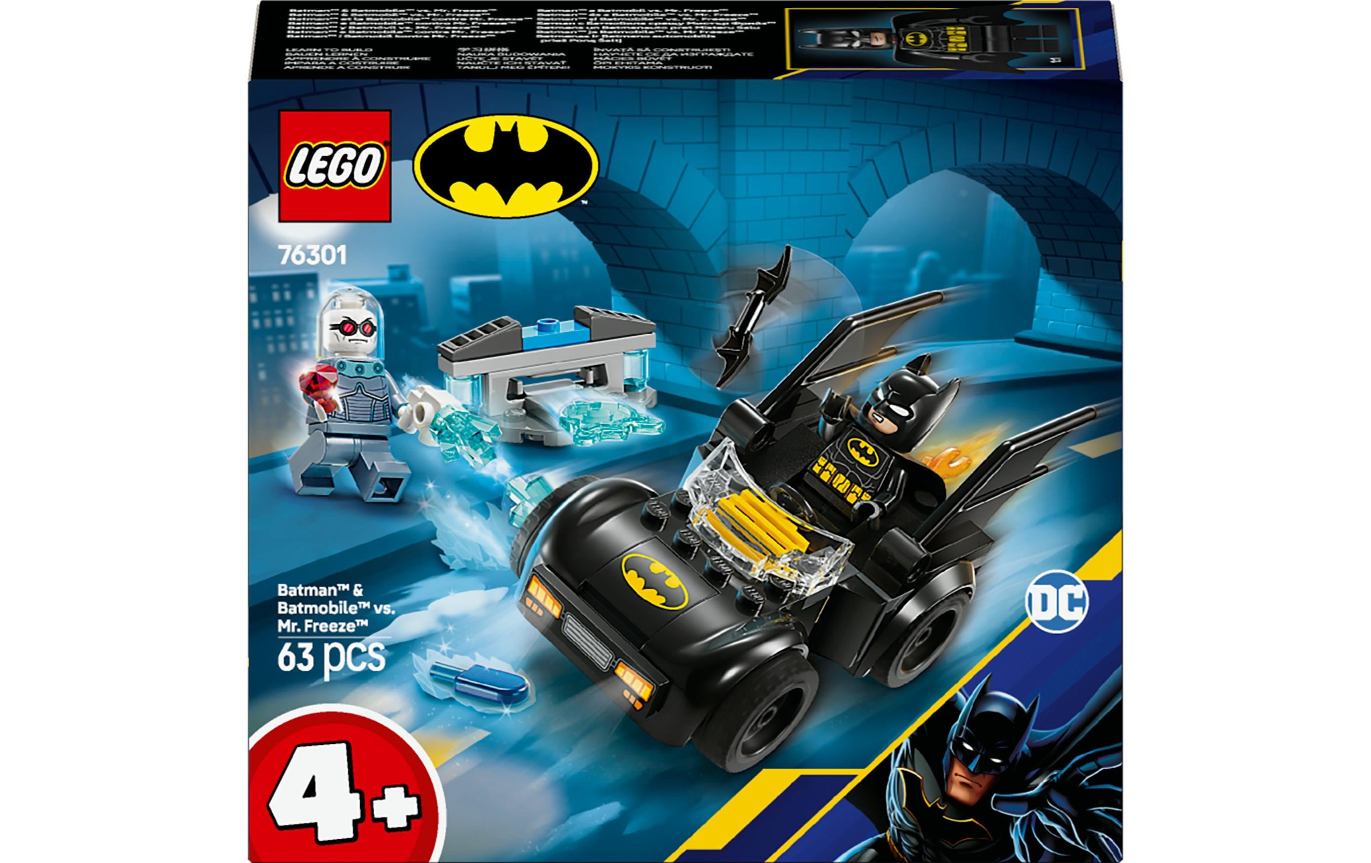 DC Batman and Batmobil / Mr. Freeze 76301Vielseitiges Konstruktionsspielzeug zur Förderung der Kreativität und Fantasie