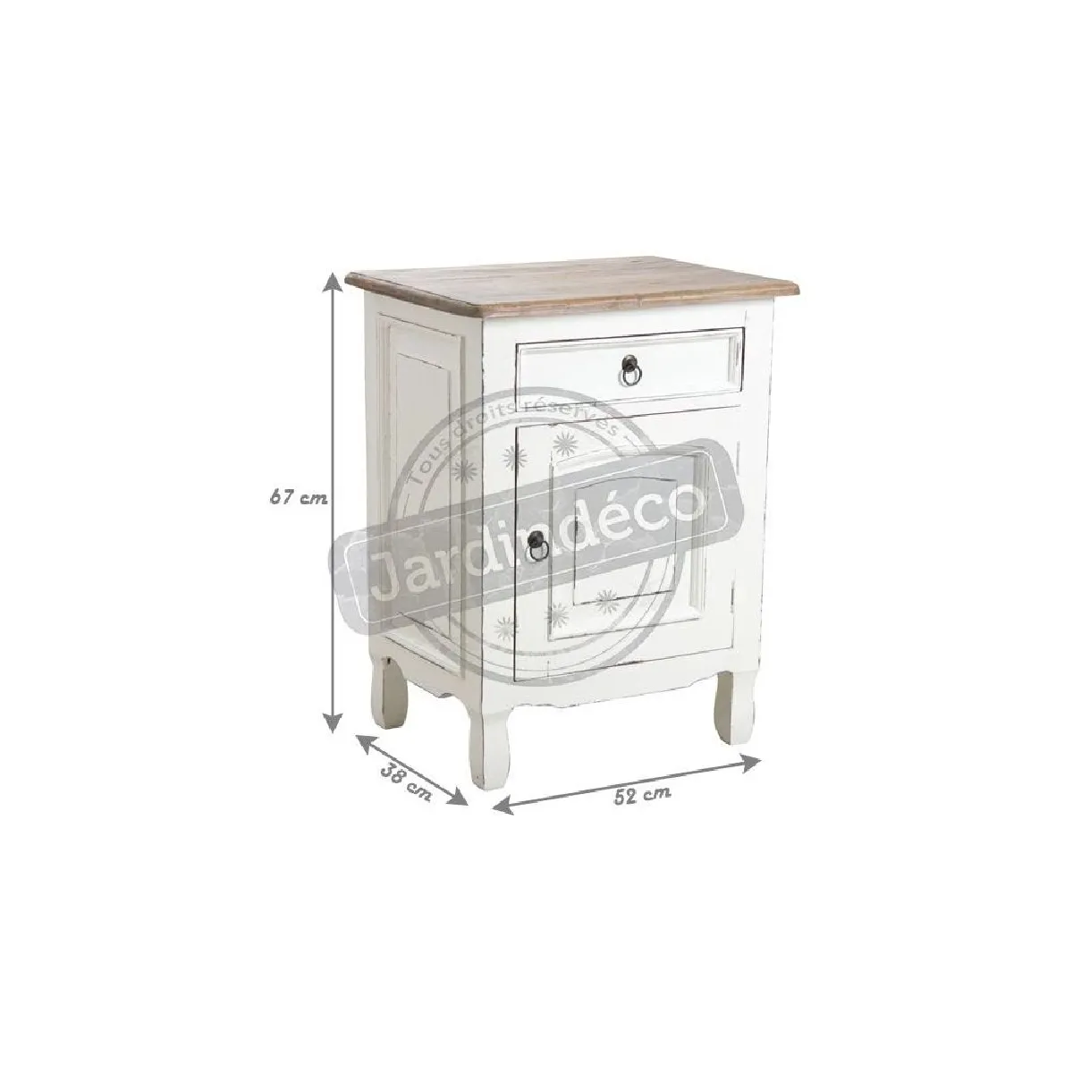 AUBRY GASPARD Table de nuit en acajou