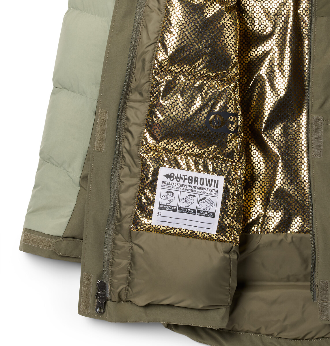 COLUMBIA<br>Parka comprida muito quente com capuz