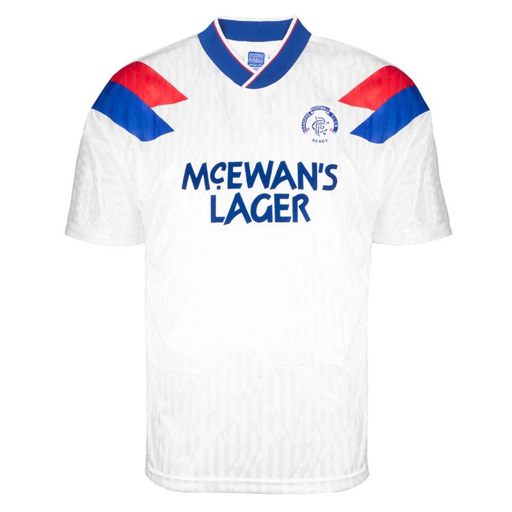 Score Draw SD Rangers 1990 Away Shirt Adults