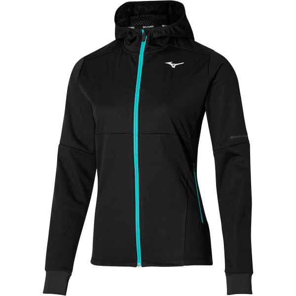 Veste running MIZUNO ACTIVE THERM CHARGE BT JACKET BLACK/ATLANTIS