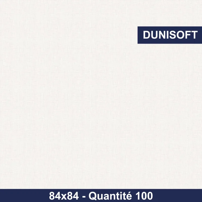 DUNI - Surnappes Dunicel 84x84cm Linnea Blanc - x100