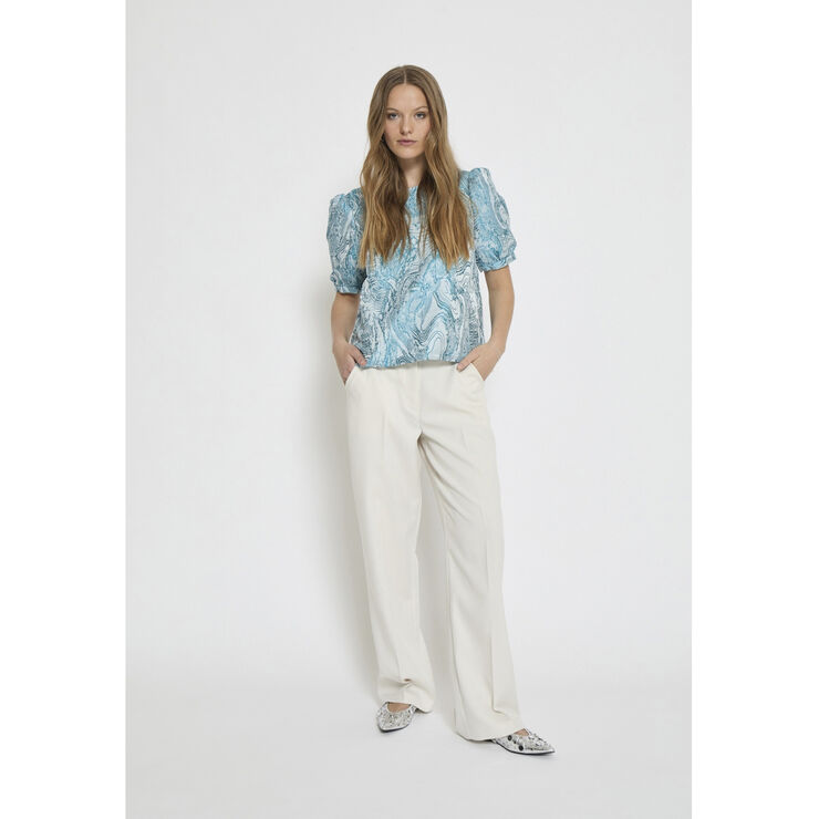 Minus MSAlika Round Neck Blouse Lake blue