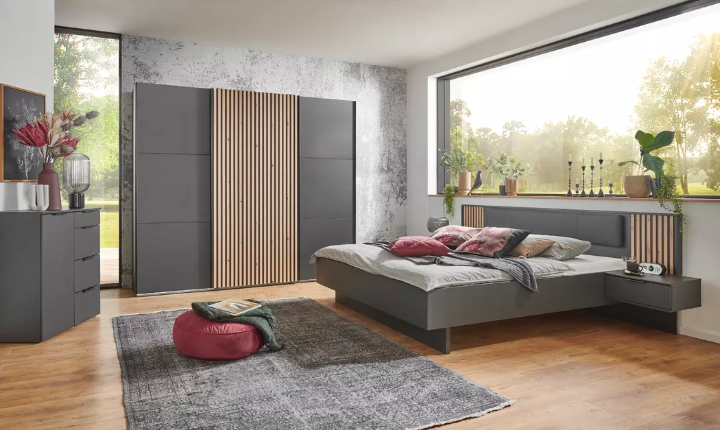 Bett mit Nachttischen Ancona 180 x 200 cm