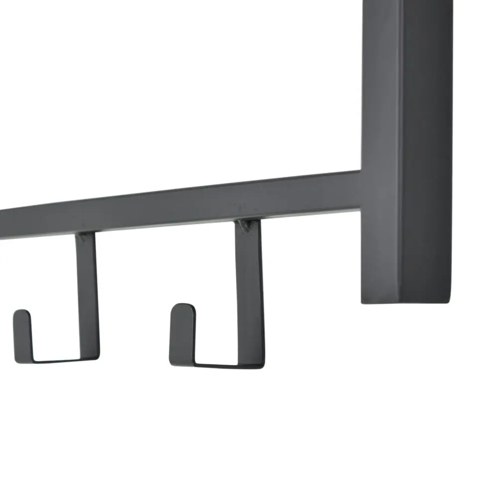 LOFT42 Bergamo Kapstok - Zwart – Metaal – 4 haken