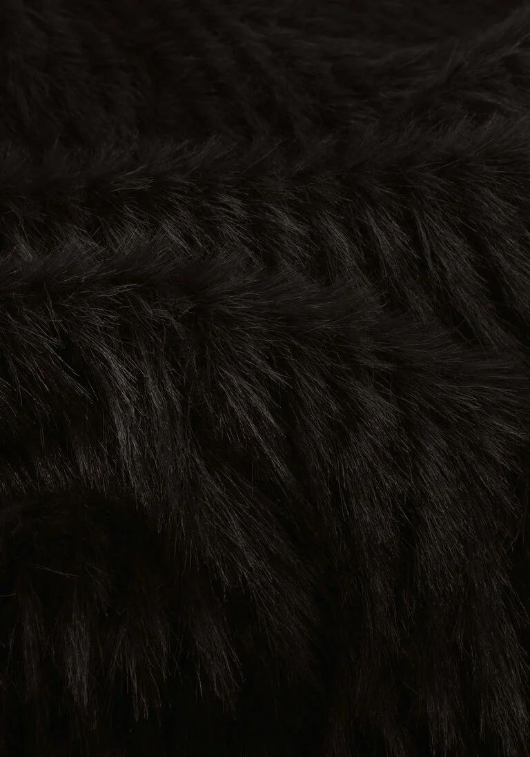 STAND STUDIO antraciet stand studio faux fur jas genevieve coat