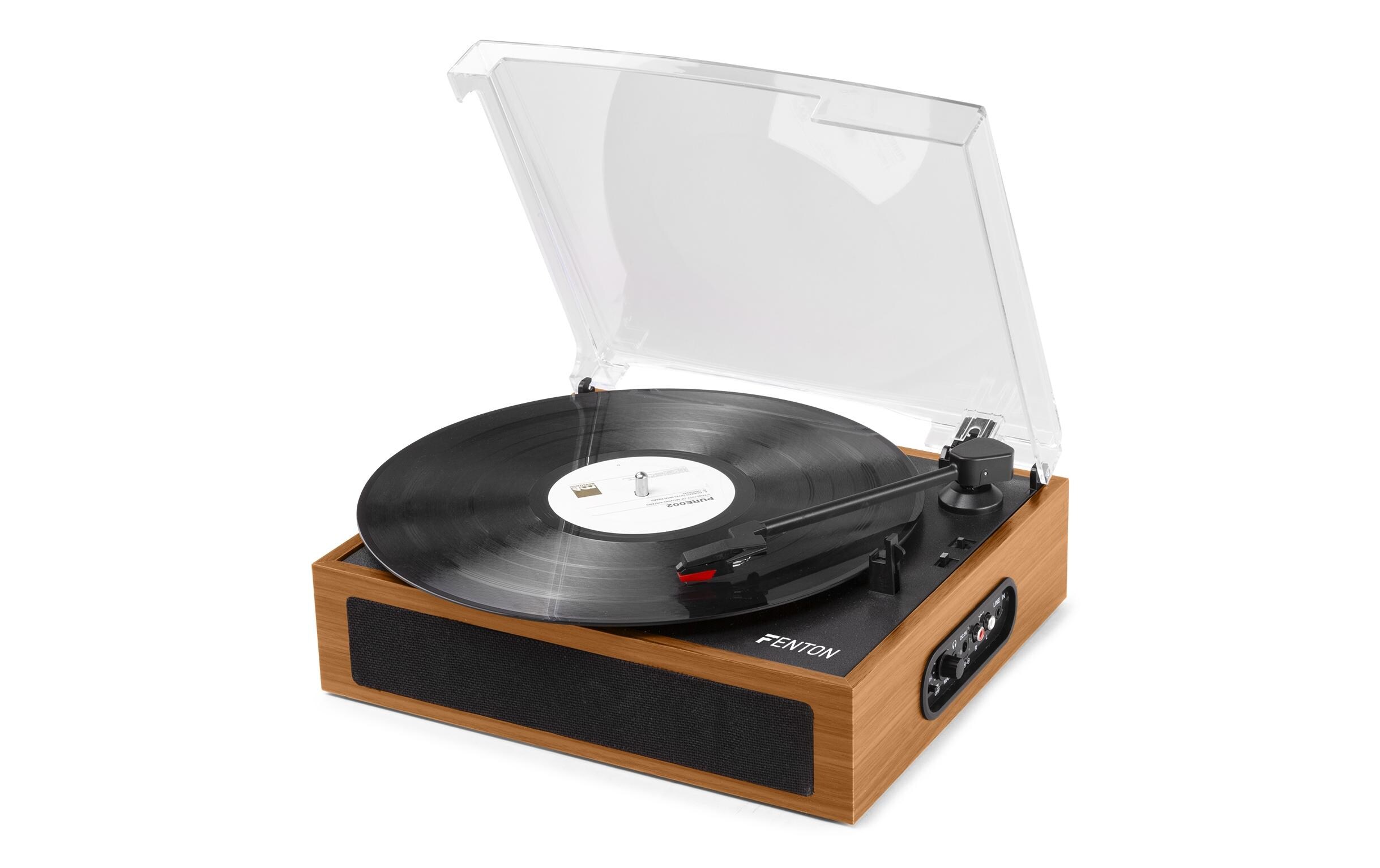 Plattenspieler mit Bluetooth RP170L Braun<br>Retro Plattenspieler mit Bluetooth