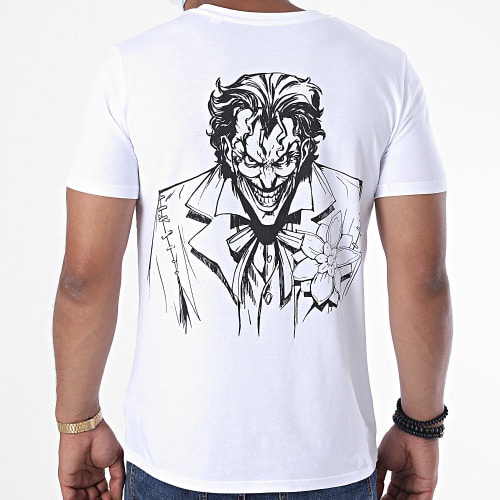 Tee Shirt Joker Card Blanc