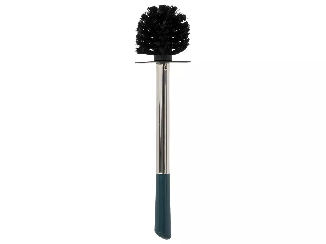 Brosse WC avec support en céramique Bleu pétrole