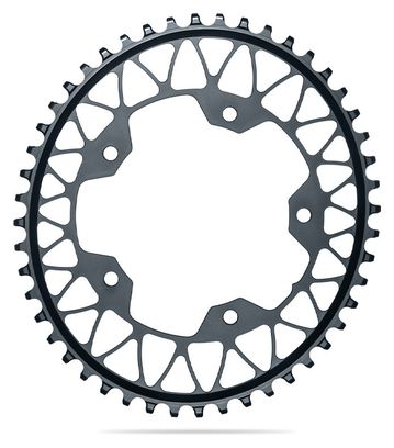 Plateau Ovale Narrow Wide AbsoluteBlack Gravel 110/5 BCD 12 V Gris