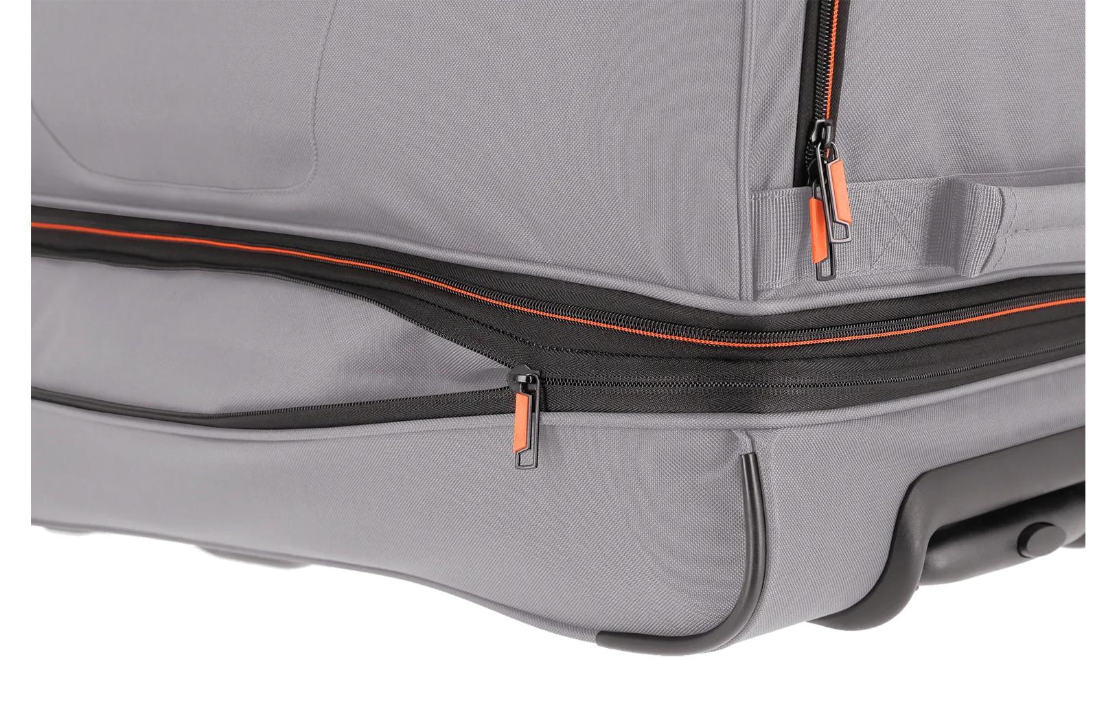 Basics Trolley Reisetasche L erweiterbar, GrauReisekoffer