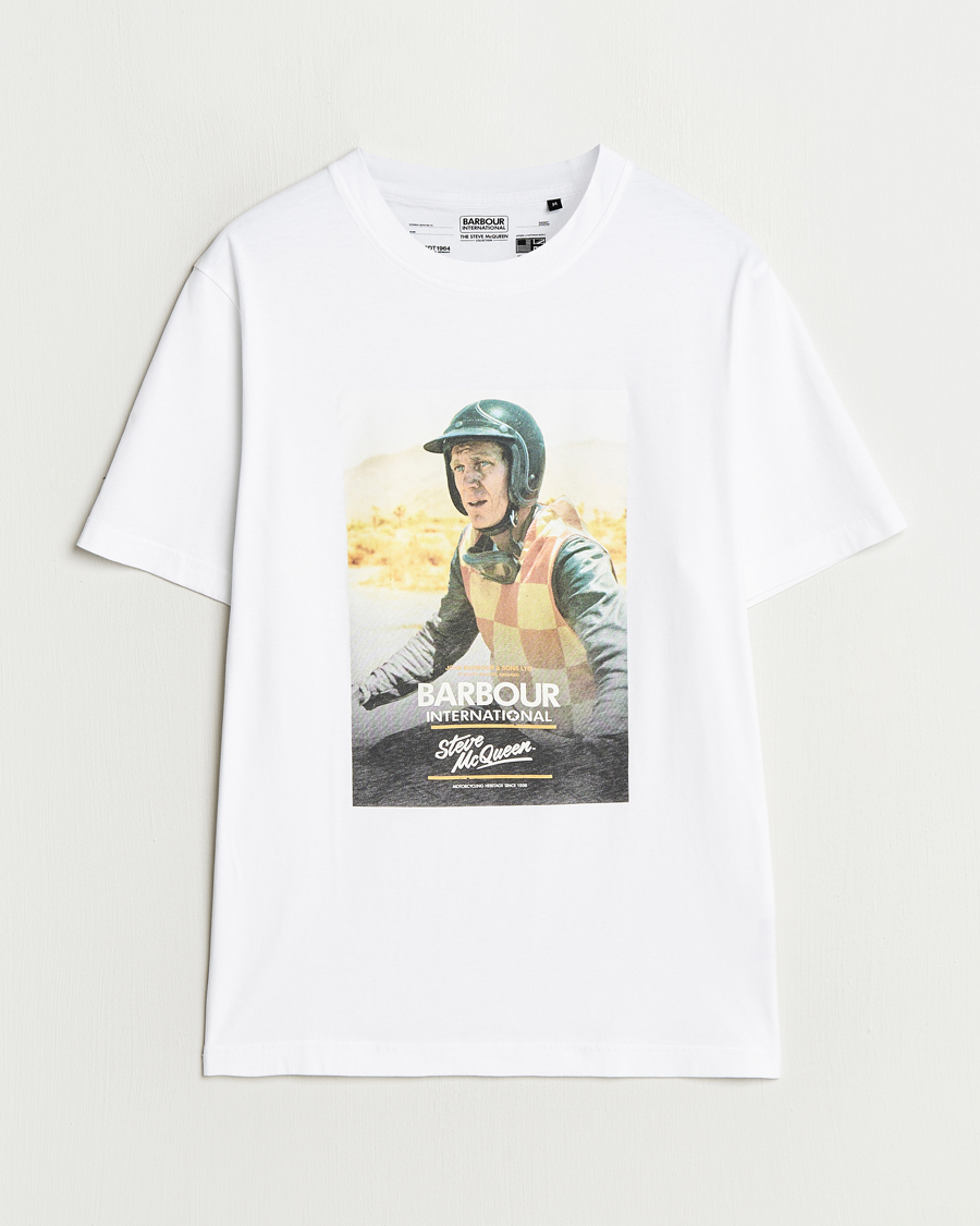 Barbour International Nicholl Steeve McQueen T-Shirt White