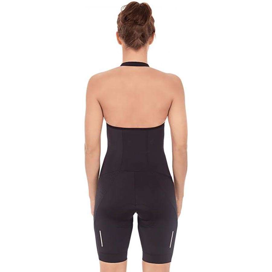 Cube Blackline Fietsbroek Met Bretels Kort Zwart Dames