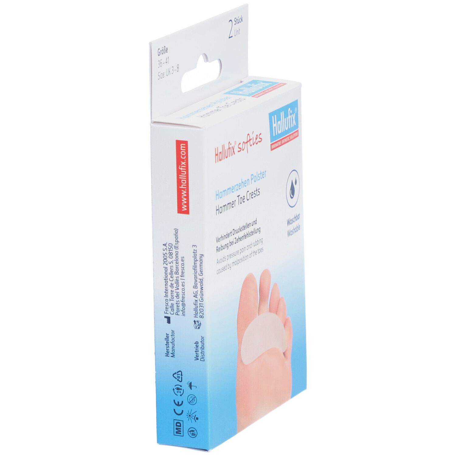 Hallufix® softies Hammerzehen Polster Gr. 36-41