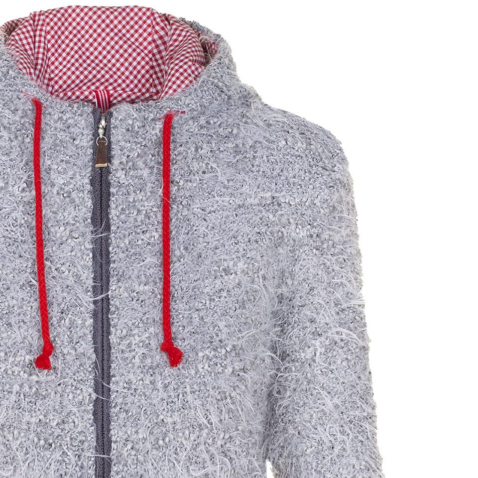 Almgwand Möselkopf Kapuzenjacke Damen grau