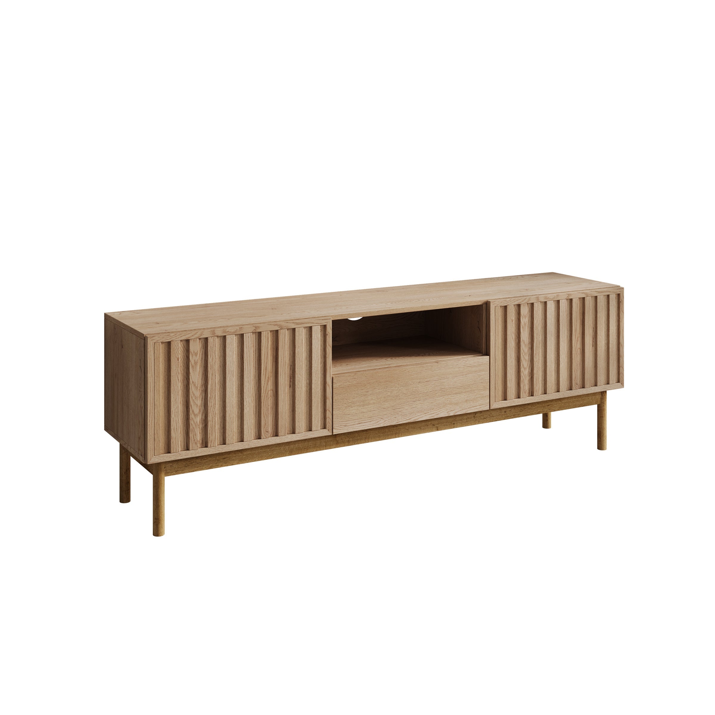 Meubella - TV-Meubel Storm - Eiken - 159 cm