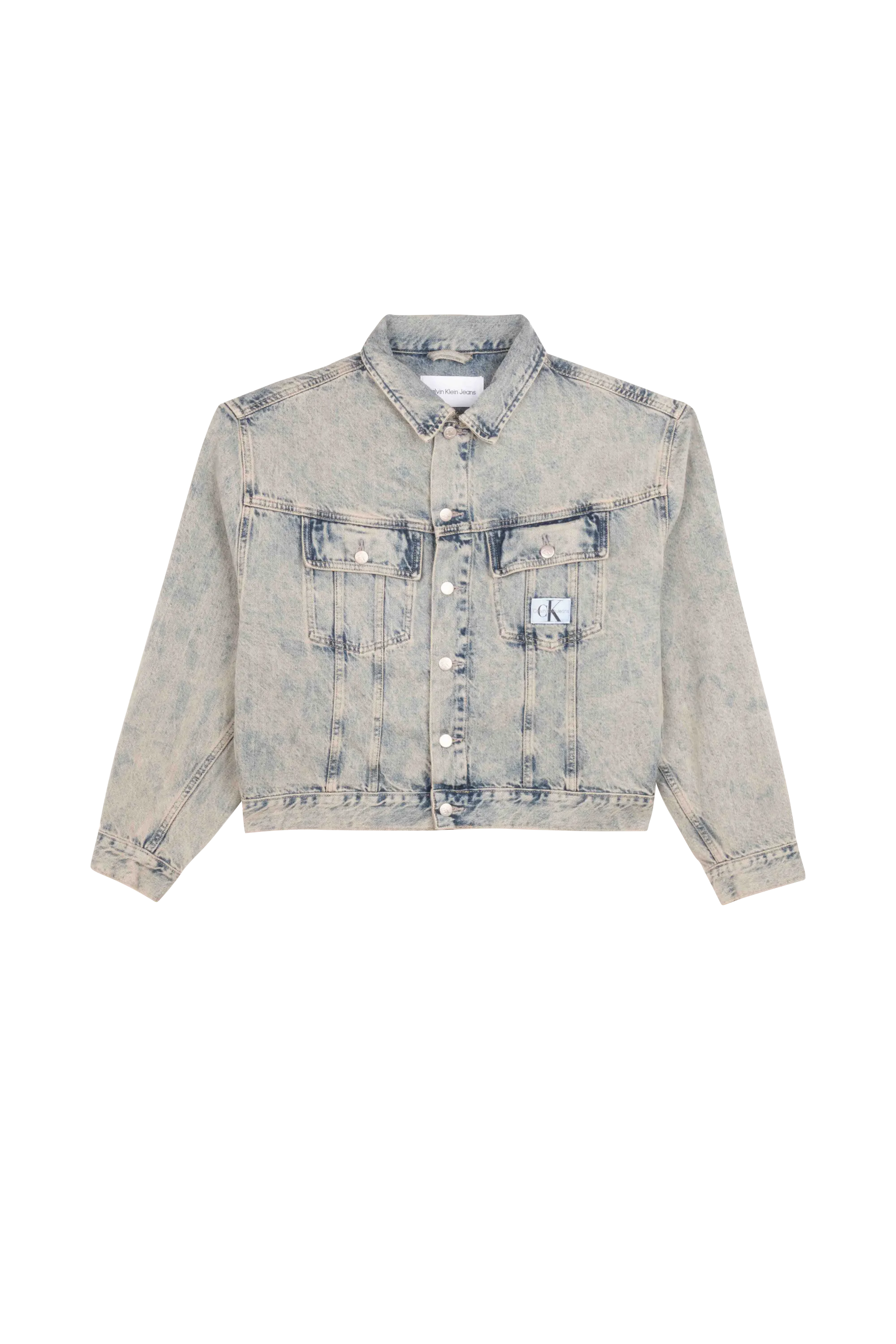 CALVIN KLEIN JEANS Veste BOXY DENIM JACKET Bleu