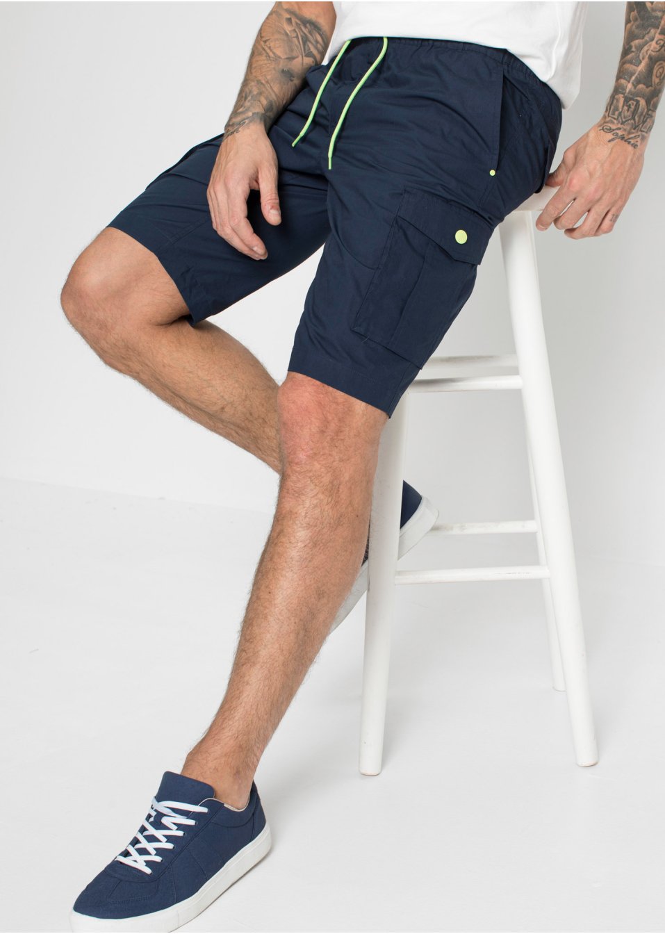 Bermuda cargo paper touch, Regular Fit