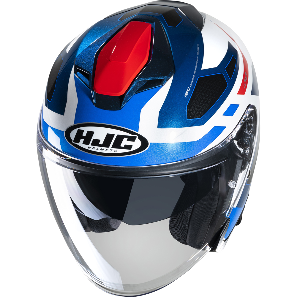 HJC - Casque i30 Aton MC21 / Blanc / Bleu / Rouge