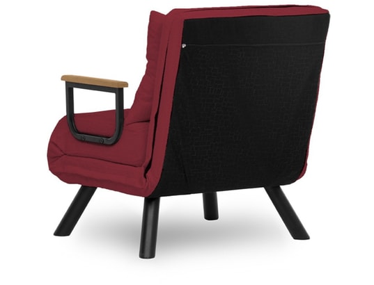 CONCEPT1 - Fauteuil convertible Sando simple marron 67 x 78 x h78