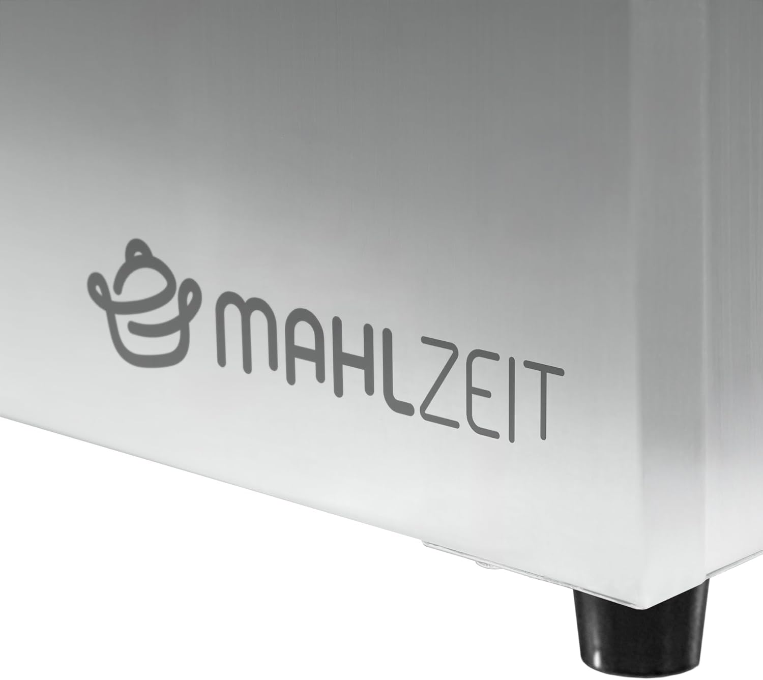 Mahlzeit Edelstahl Zutatenbehälter | 6 x 1/6 GN Catering Behälter mit Gummifüßen | 102,5 x 24,5 x 21,5 cm | Cocktail Zutatenbehälter Bar für Gastro, Küche, Pizza Station, Buffet Zubehör, Salatbar