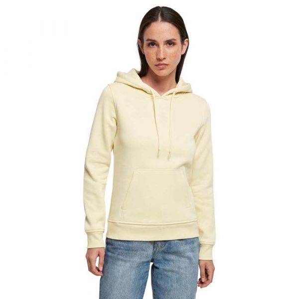 Build Your Brand Heavy Hoodie Beige L Mulher