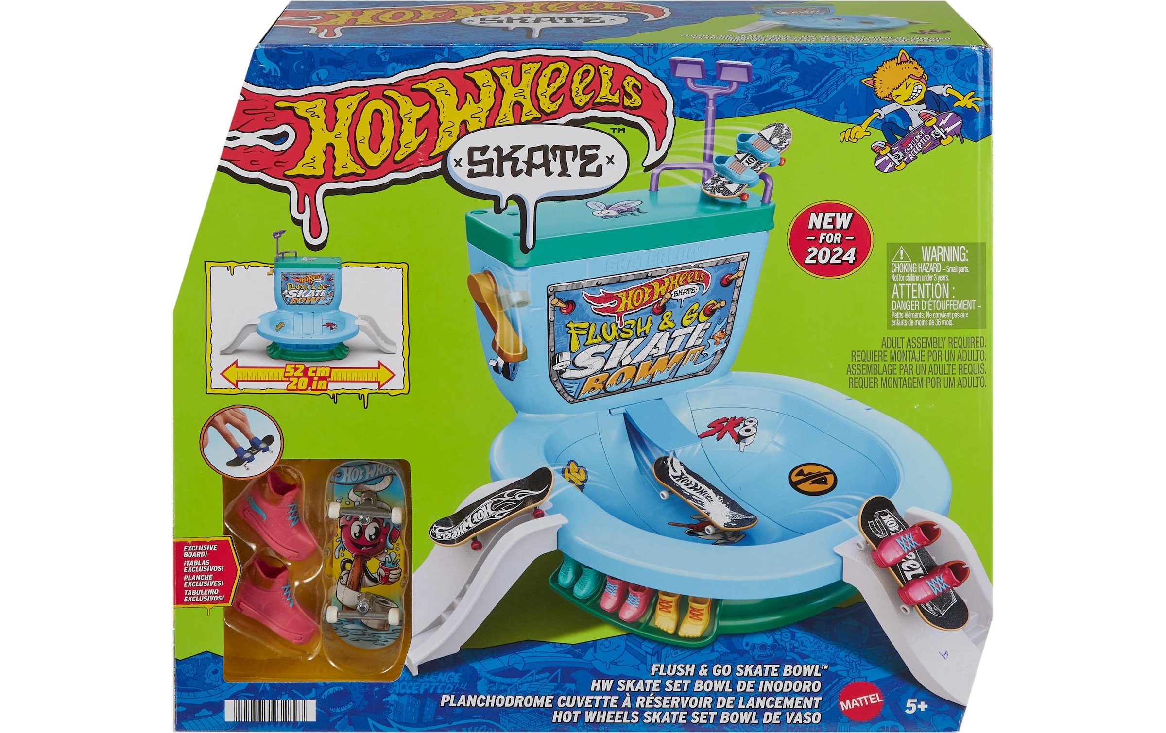 Hot Wheels Spiel »Wheels City Skate Flushin' Skate Bowl«