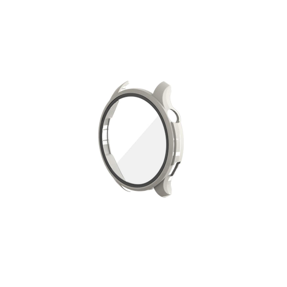 PC-beskyttelsesveske med herdet skjermbeskytter for Amazfit GTR 4 Hvit