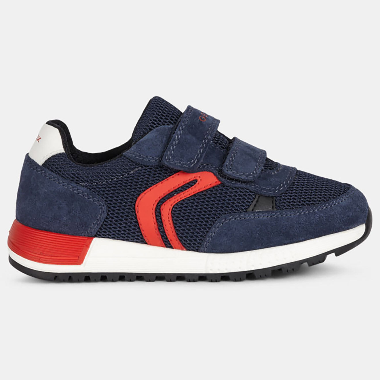 Geox Sneakers en Cuir & Textile Alben bleu/rouge