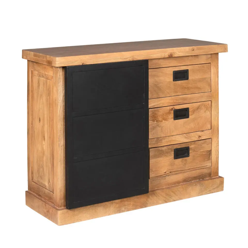 Ladekast Rechthoek Naturel Hout - 100x45x85cm - Nashville