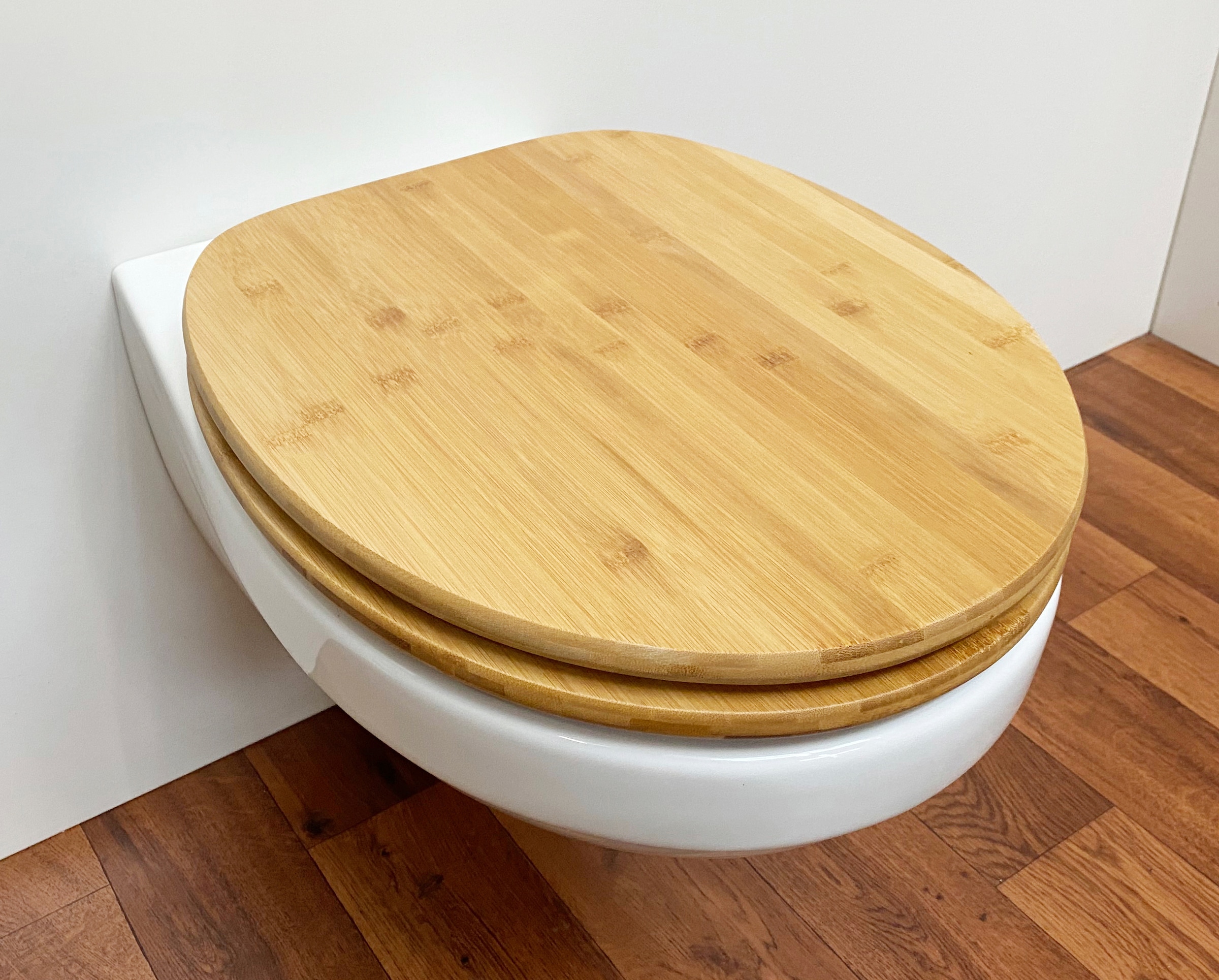 ADOB WC-Sitz »Bambus dunkel« mit Absenkautomatik, geeignet für alle handelsüblichen WC's