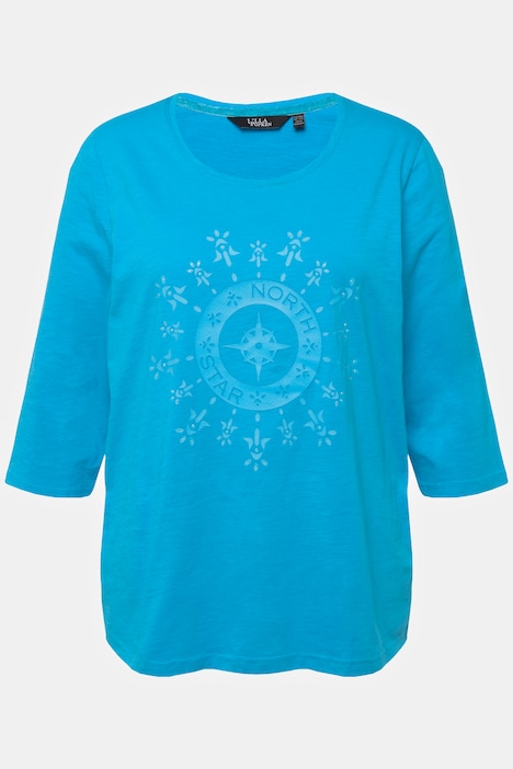 Shirt, grafisches Motiv, Classic, Rundhals, 3/4-Arm