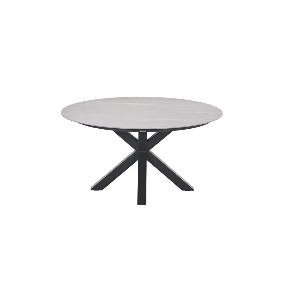 Lowland tafel - Ø150 cm - carbon black - Centostone Napoli sand