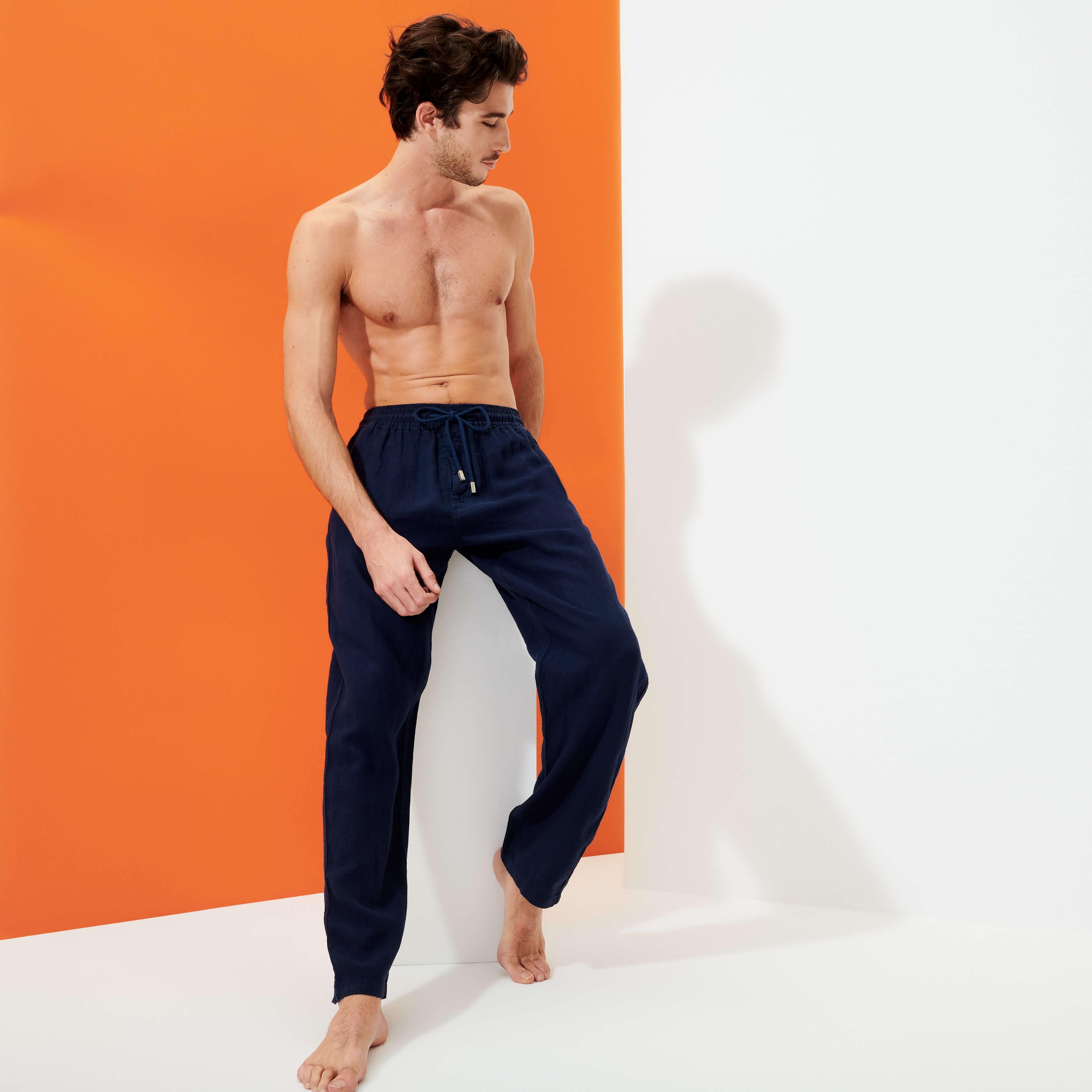 Pantalon en Lin homme uni | Site Vilebrequin | PACP613P