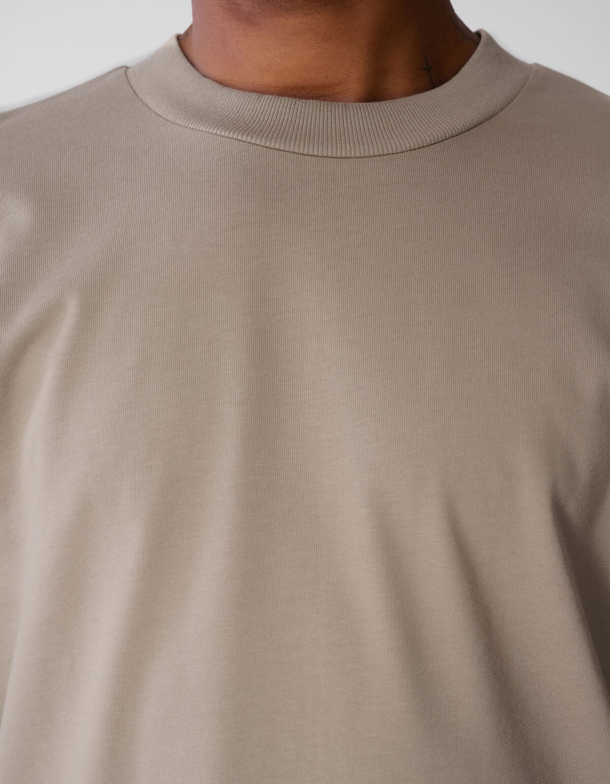 Basis Relaxed Fit Longsleeve Lichtgroen