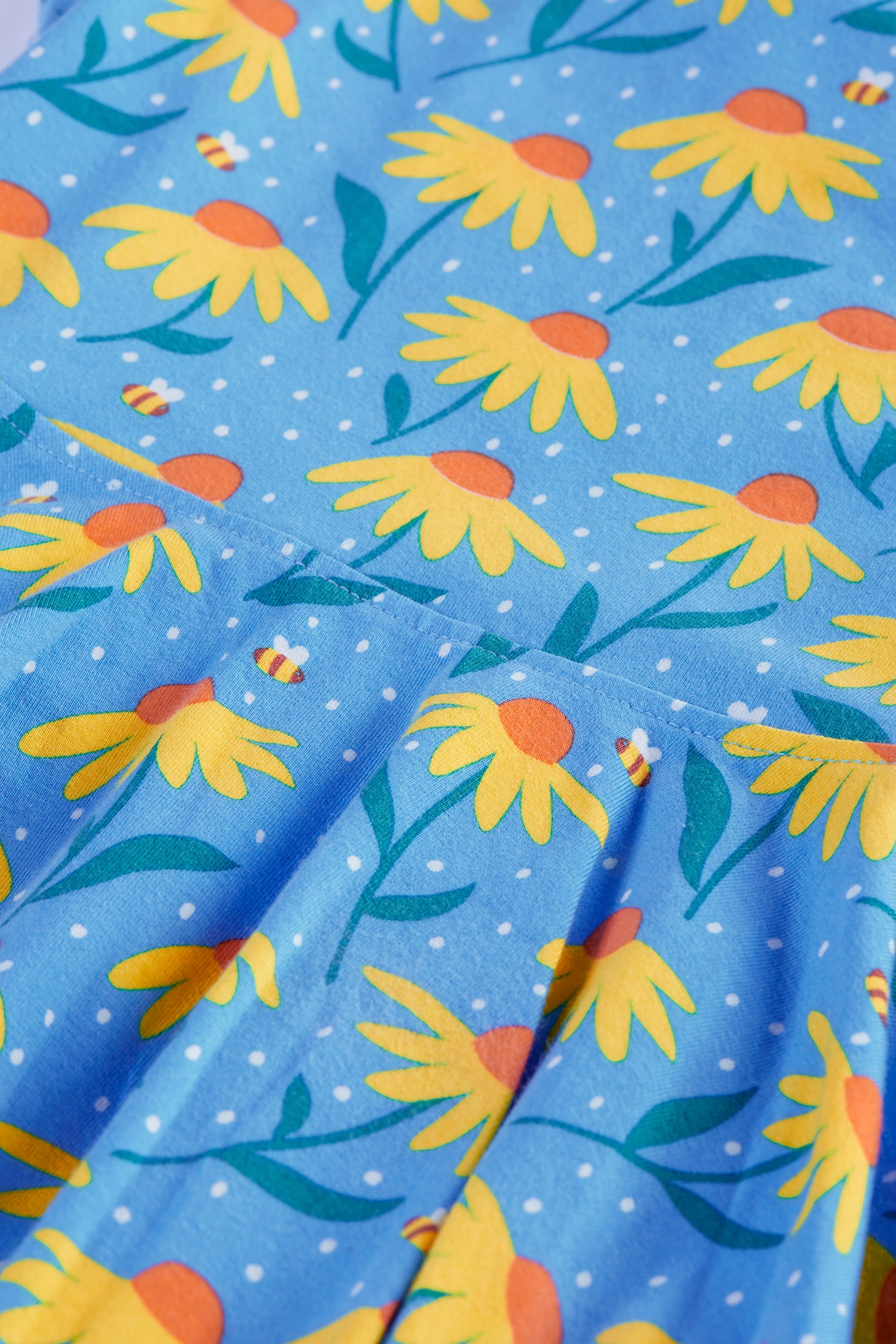 Kurzarmkleid ECHINACEA in blau