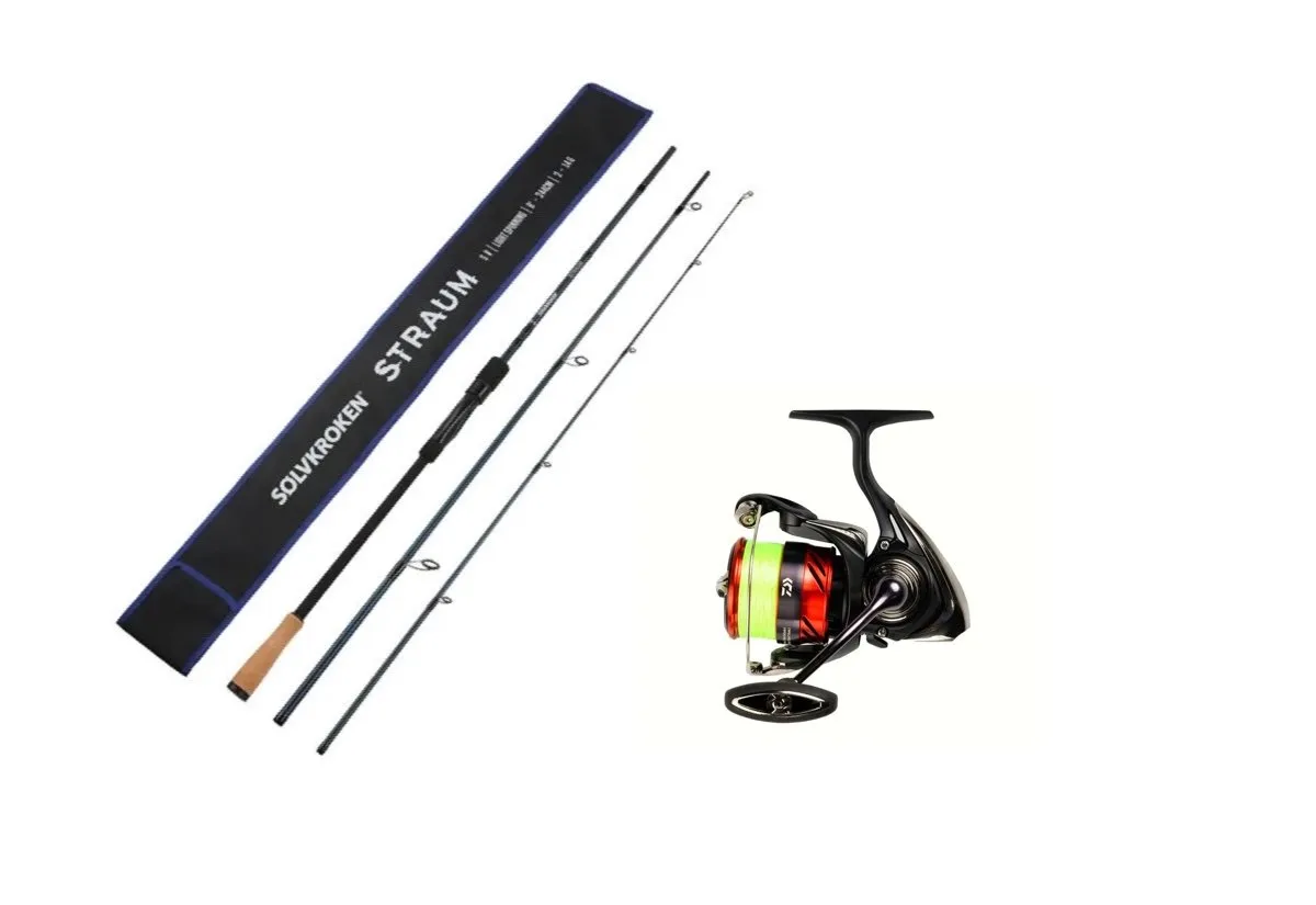Sølvkroken Sv Straum 244cm 10-30g/Daiwa 23 Ninja Lt 3000-C