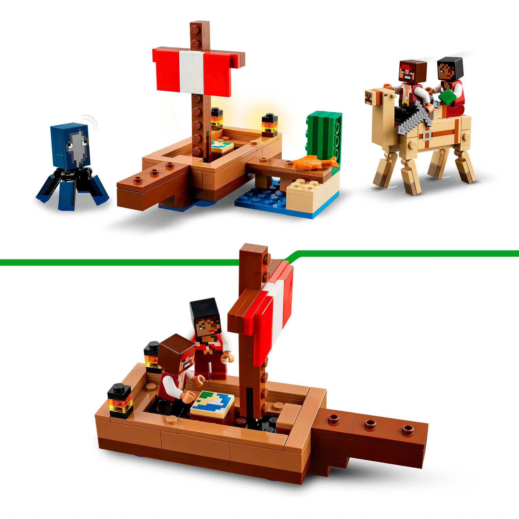 LEGO Konstruktionsspielzeug Minecraft Die Piratenschiffreise