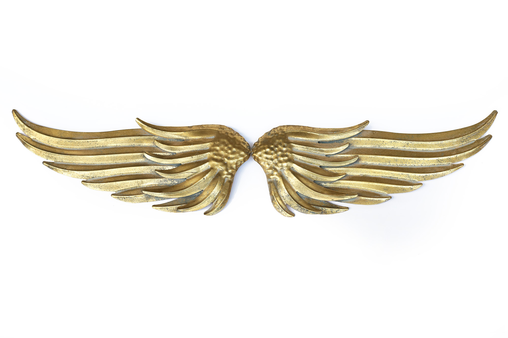 Engelsflügel vintage gold, B 89,5 cm, H 19 cm, L 3 cm von fischer's lagerhaus