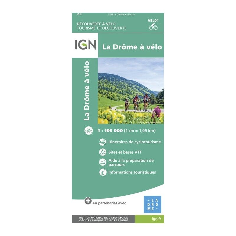 Drôme À Vélo - Carte topographique