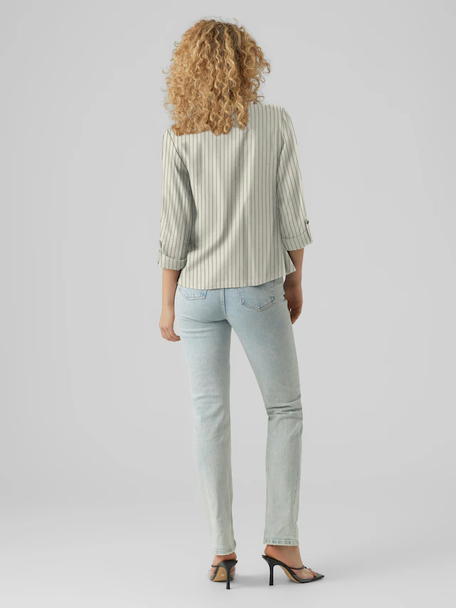 Vero Moda Kurzblazer »VMJESMILO 3/4 LOOSE BLAZER WVN NOOS«, mit Leinen