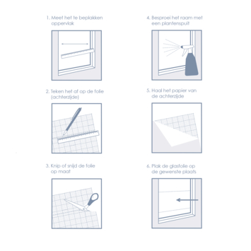 Statische glasfolie Frost 338-0011 45x150 cm