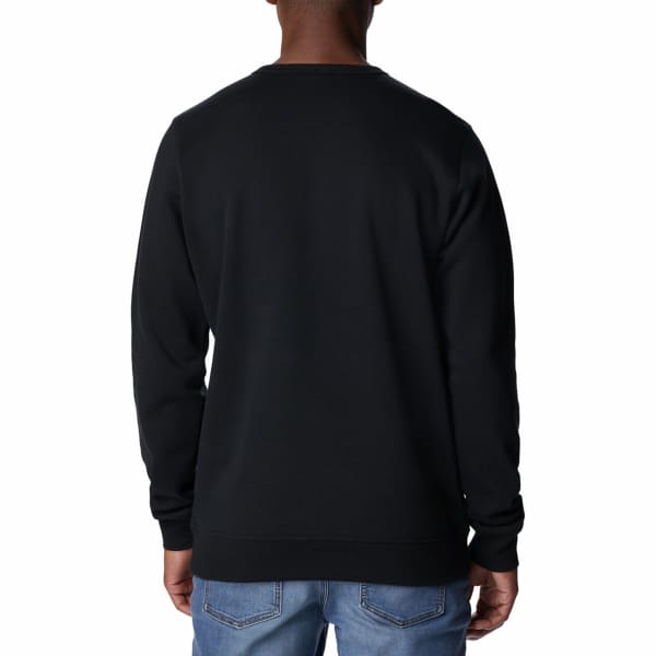 Sweatshirt COLUMBIA LOGO FLEECE CREW BLACK WHITE CHECK